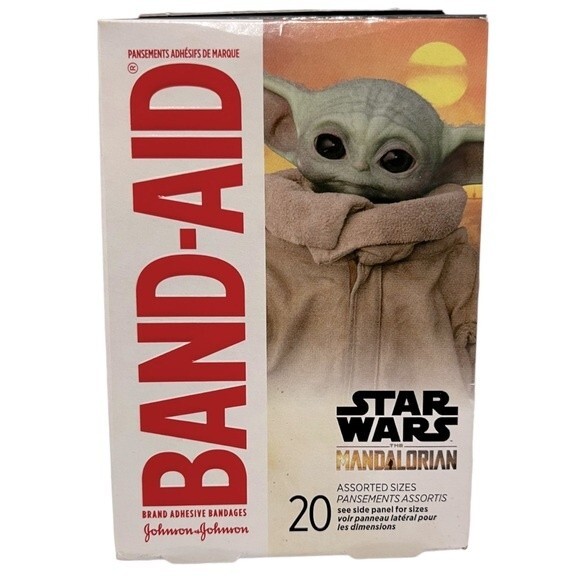 Band-Aid Brand Adhesive Bandages, Star Wars The Mandalorian, 20 ct - Picture 3 of 4